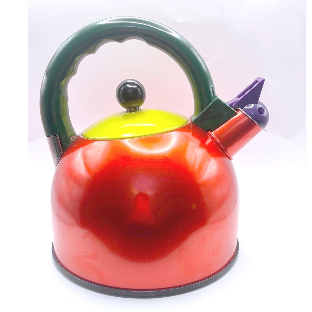 CookVessel Horn-αU Kettle 2.0L Red Green Yoshiharu Fuwa Memphis Postmodern Japan